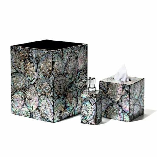Mother of Pearl Black Bath Set Mother of Pearl Black Bath Set